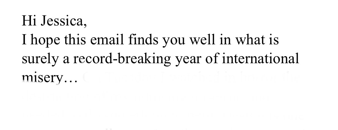 FYI, this is how all emails should begin during the pandemic