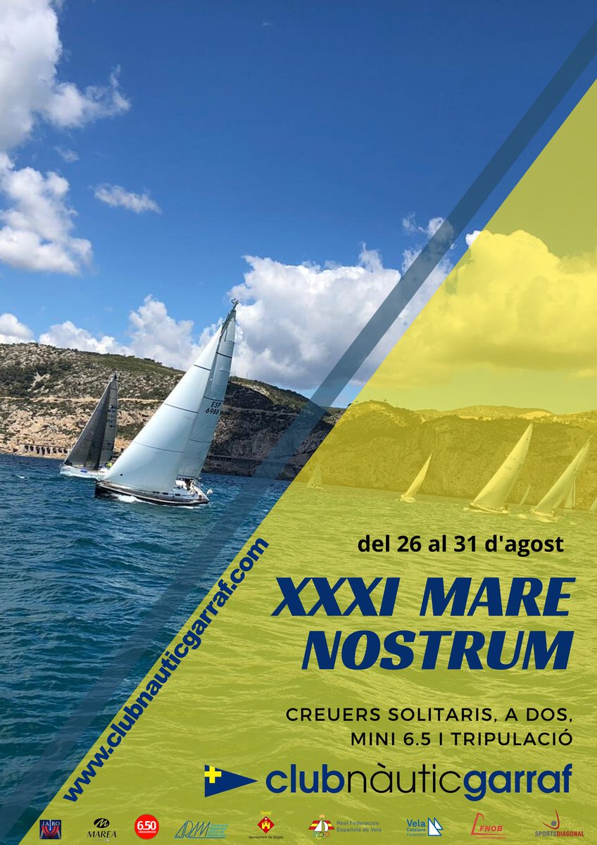 Degut a l'actual situació ampliem el període d'inscripció de la XXXI Mare Nostrum. Us esperem el proper 26 d'agost. Bon vent a tots! #nauticgarraf #garraf #sitges #barcelona #nautica #mar #sailing #regatas clubnauticgarraf.com/es/default/new…