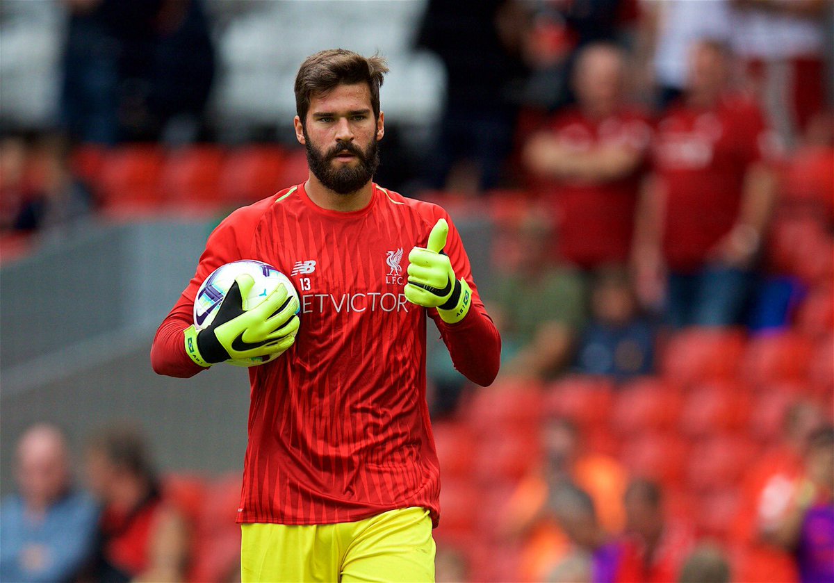Alissonbecker's tweet photo. 2 years ago God blessed me with my first official match for @LFC ! 2 years of my debut in the @premierleague ! #AB1 https://t.co/MhwFOVcNHY