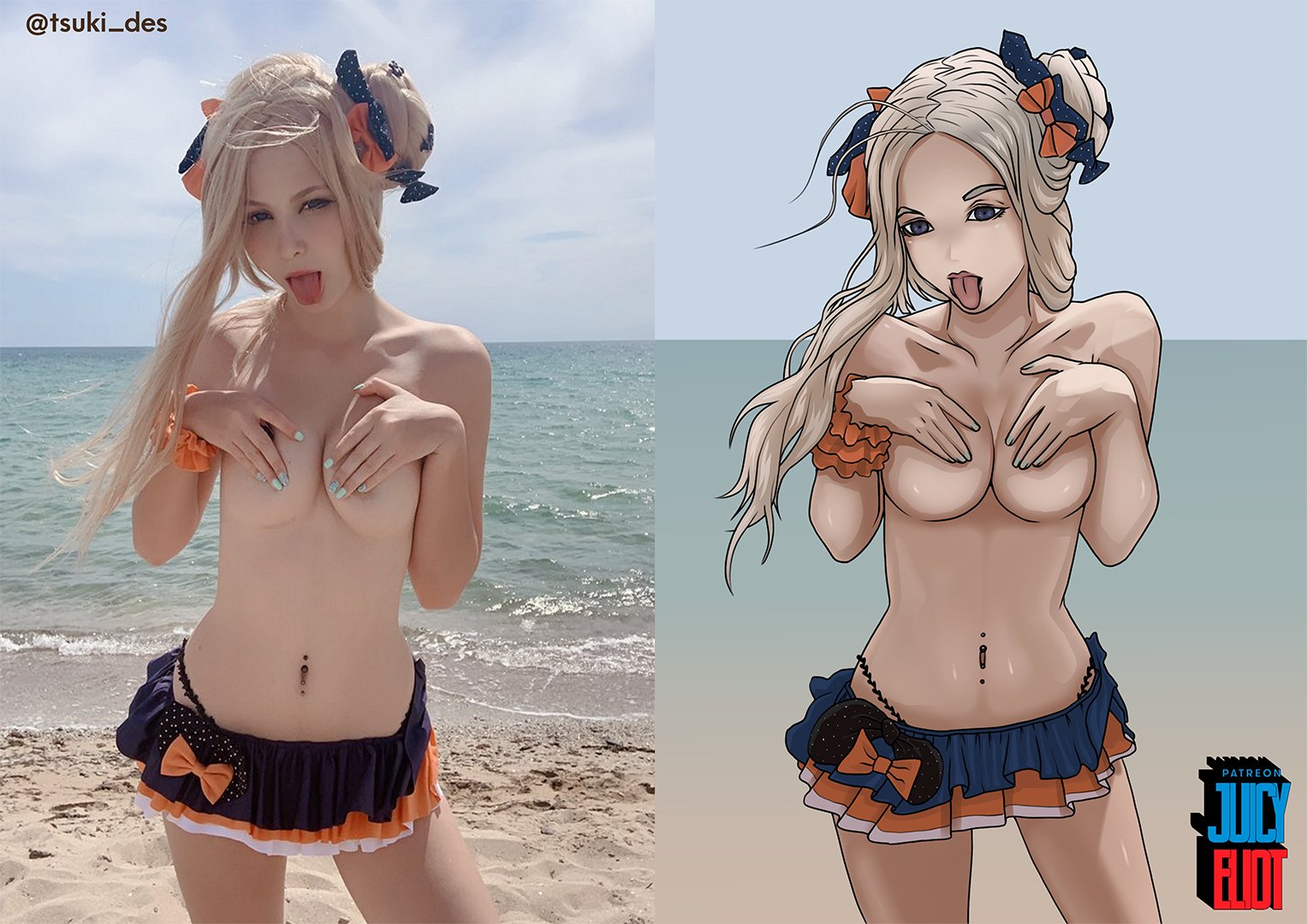My fanart of pretty ✨@tsuki_des ✨ Who wants to go to the beach? https://t.co/5WoG5JCRUU