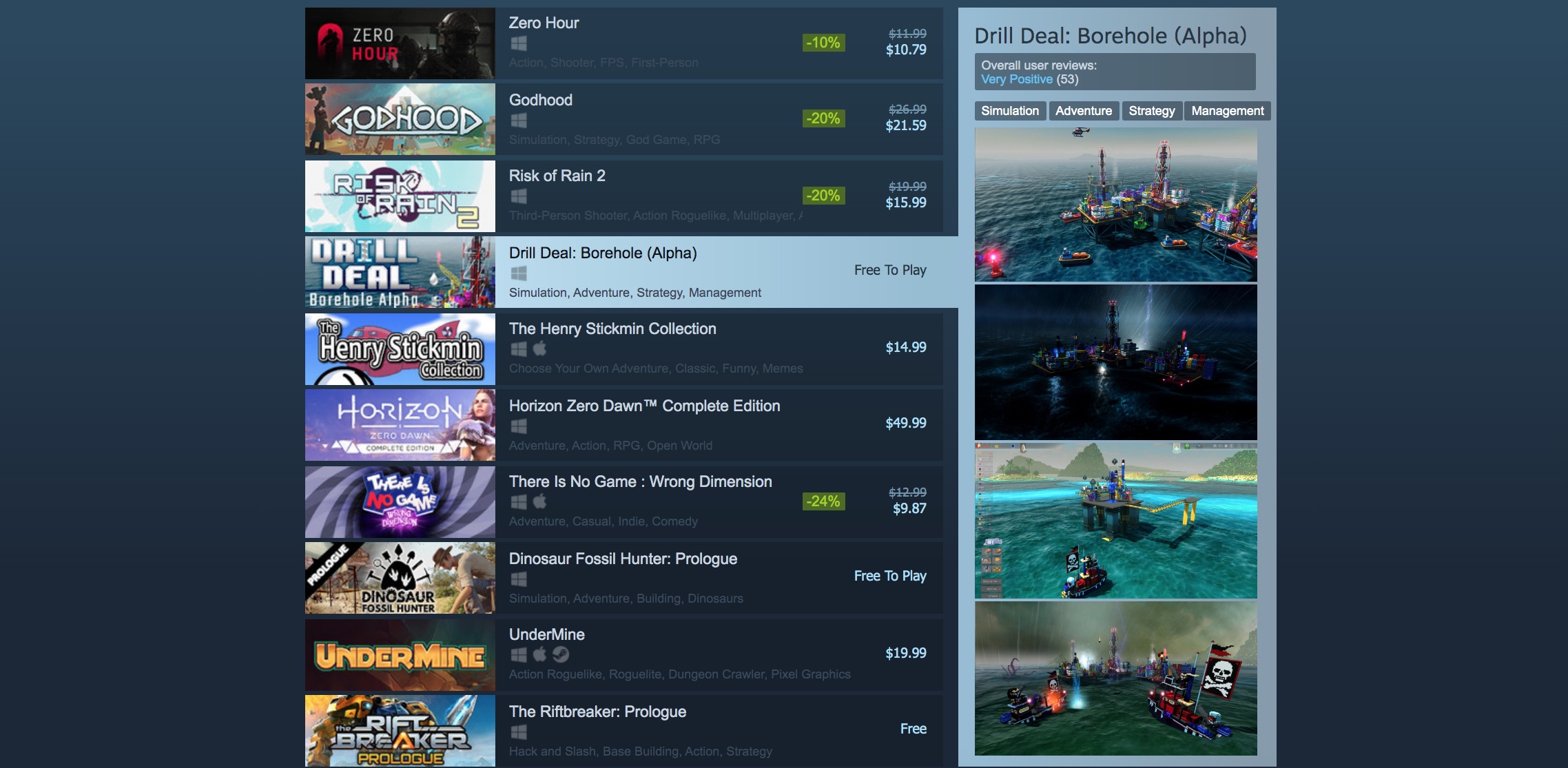 Simon Carless on X: OK, I think the 'free Steam prologue as separate game'  trend is now out of control, 4 of the latest 8 'New and Trending' games on  Steam are