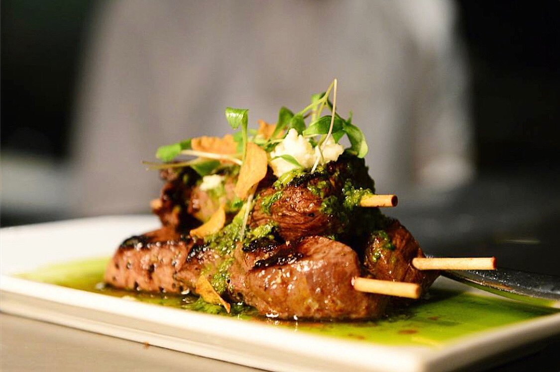 Our famous #happyhour is back! Beginning at 4 pm in the bar, enjoy discounted food specials like our $9 Korean BBQ wagyu skewers w/ chimichuri and queso fresco and $8 craft cocktails! Available at both Pearland and Woodlands locations. #pearlandtx #thewoodlands #houstonhappyhour