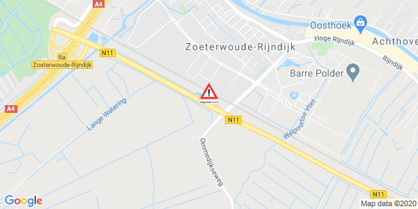 Melding ongeval Rijndijk