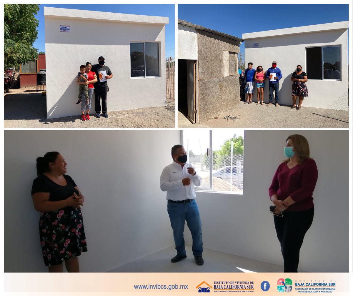 GobBCS's tweet photo. #Entérate❗
El Gobierno de #BCS, a través del #INVIBCS, hizo entrega de Cuartos Dormitorio del Fondo de Infraestructura Social para las Entidades #FISE20, a familias de #CiudadConstitución. #EstoEsMejorFuturo https://t.co/ortmUW140Q