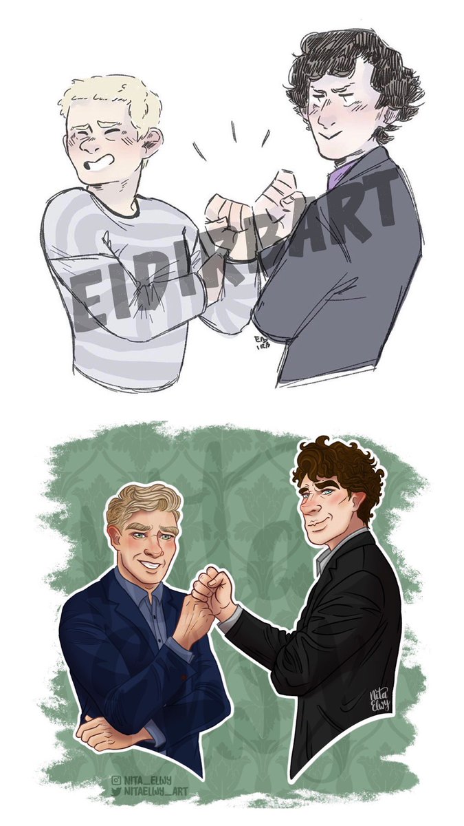 NitaElwyArt's tweet photo. the great artist ✨@eidirbart ✨ made a DTIYS on Insta and I really wanted to draw it. Thanks for this great idea
#eidirbartdtiys #johnlock #johnlockfanart #johnlockfandom #nitaelwyart #JohnlockOnHoliday #sherlockian #johnlocksmut #johnlock #sherlockxjohn https://t.co/TqL2x39d4h