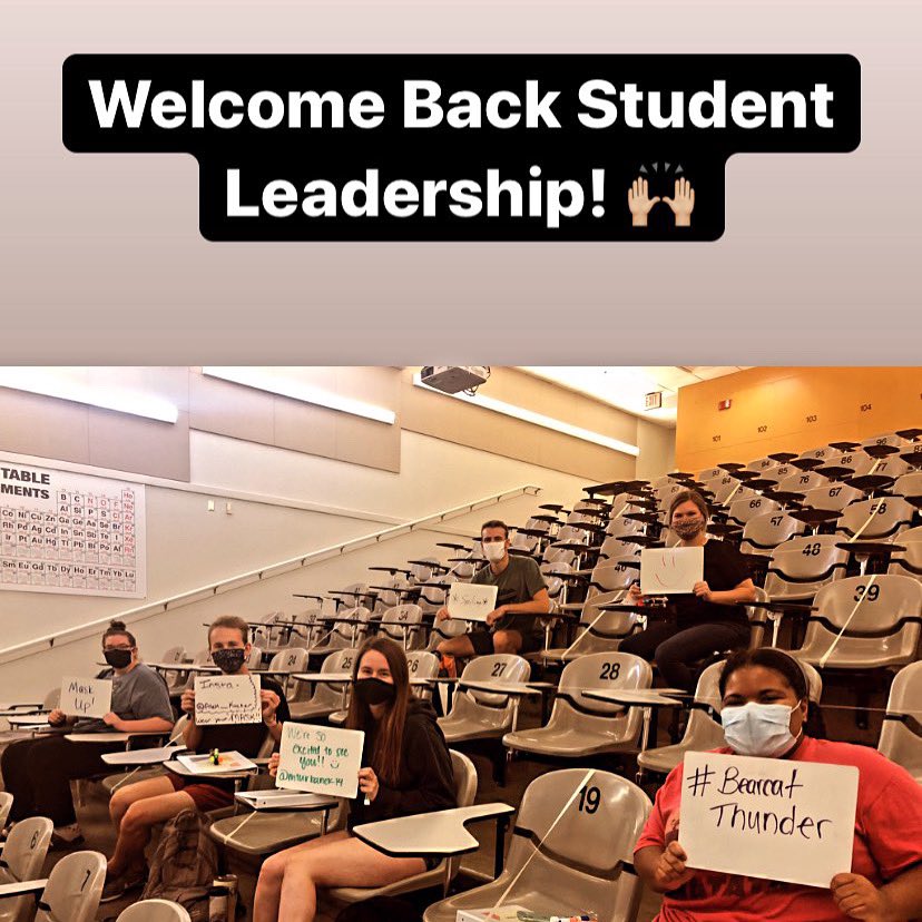 We are SO happy to have these MASKED  smiling faces back for training! 😷 #BearcatsTogether