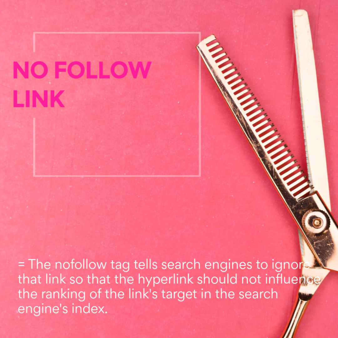 gloo_creative's tweet photo. Social Media Jargon: No follow link 🔗
The nofollow tag tells search engines to ignore that link so that the hyperlink should not influence the ranking of the link's target in the search engine's index.
#socialmediajargon #gloocreative #theglooway #smm #socialmedia101 https://t.co/nBnqFY8cm2