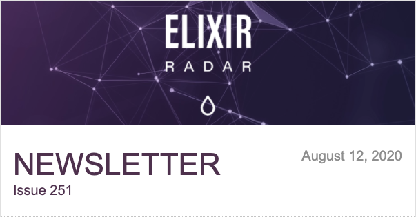 elixir_radar's tweet image. Elixir Radar issue 251 is out! 📣

ow.ly/GG6s50AXrNU

This issue comes with content from @sbacarob @gregvaughn @vfnegrisolo @HassanShaikley @thejuliawu @tmpduarte @GroxioLearning @redrapids . Thank you!

#myelixirstatus