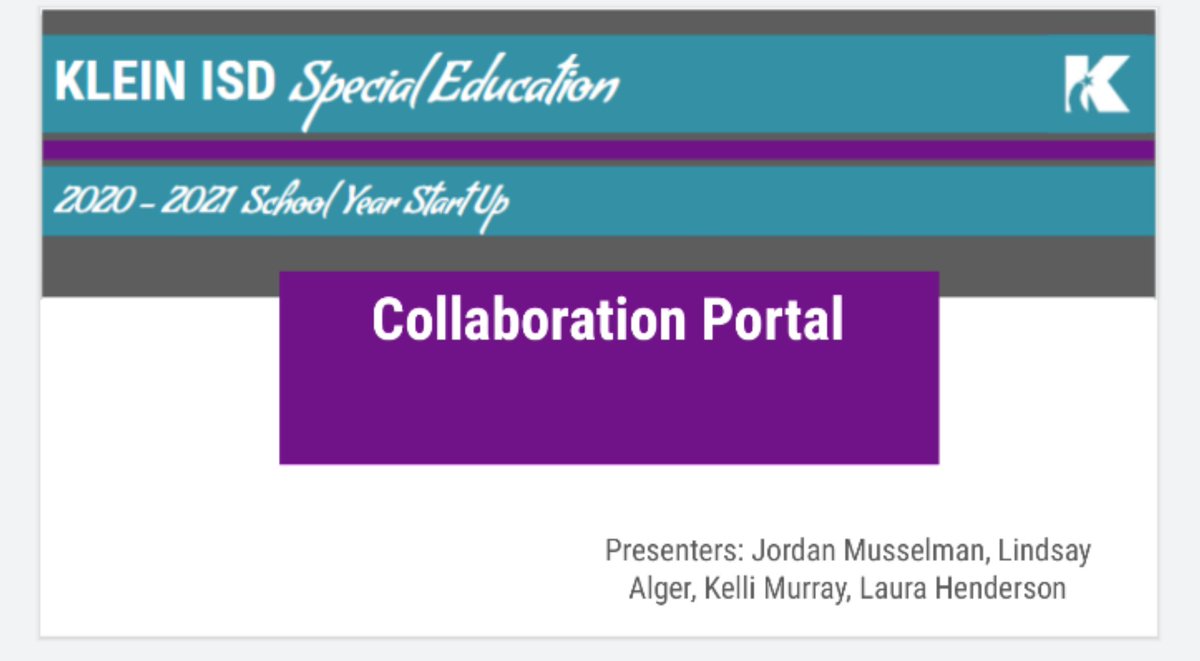 MrsAllredRocks's tweet photo. Getting my SpEd PD on this morning. Thanks to all who worked so hard to put these together! @KleinProfLearn @cadproctor #KISDTeamSpEdP2P #kleinpd https://t.co/eiXqJiG7CV
