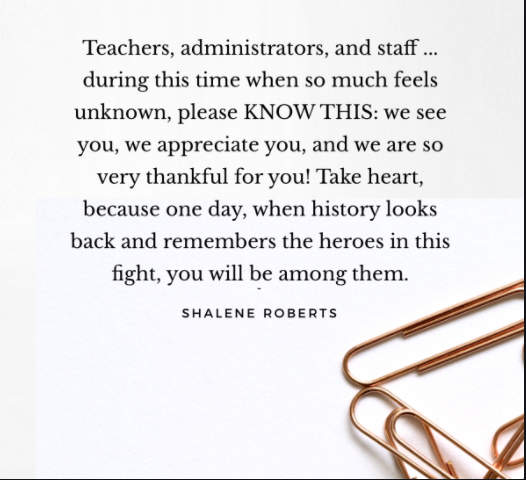 To our BWHS family of teachers and staff ...

<a href="/sheilalzateBWHS/">Sheila Alzate</a> <a href="/RichardRovang12/">Rich Rovang</a> <a href="/Twashing6/">Troy Washington</a> <a href="/CoachRenae/">Renae Sterling</a> <a href="/KoujakScience/">Ms. Koujak</a> <a href="/caly_bruton/">Caly Bruton</a> <a href="/CoachBruton/">Daniel Bruton</a> <a href="/BWHSCounseling/">BWHS Counseling Dept</a> <a href="/EFoster7997/">Elizabeth Foster</a> <a href="/Nina_Peyton/">Nina Eddinger</a> <a href="/CoachRShort/">Raven Short</a> @CoachBurcak <a href="/coachbyersbwvb/">Mike Byers</a> @zaspangler @whitney0605 <a href="/MsVMarketing/">Ms. V (she/her)</a>
