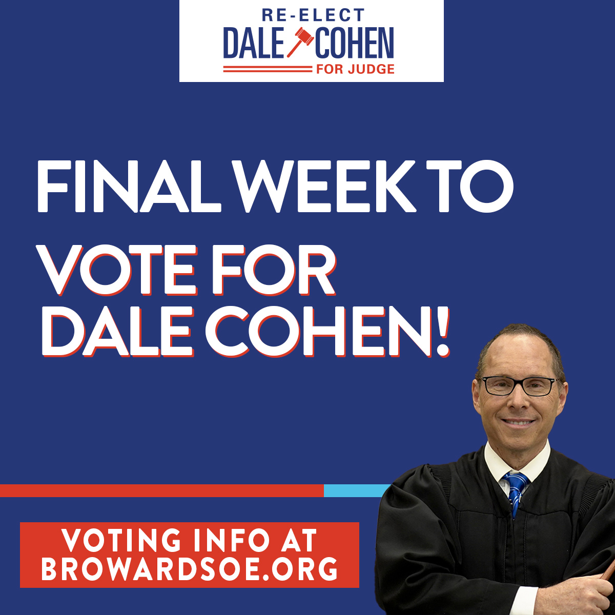 JudgeDaleCohen's tweet photo. There is no question Dale has the most experience on the Bench, and in these difficult times, we need a Judge with that experience who knows how to efficiently and effectively pass down fair and equal justice. https://t.co/tjgVsHxp09