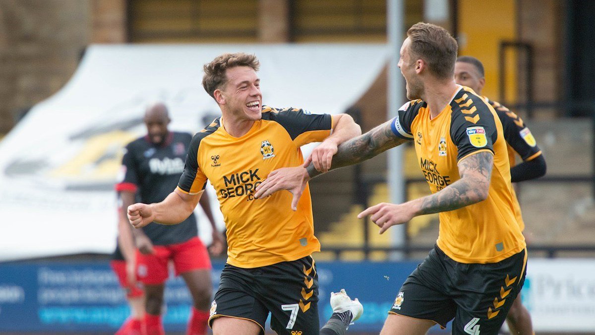 4-0:  @CambridgeUtdFC  #CamUTD wereninvolved in a few 4-0s last season. 2 of them were positive ones.There was a 4-0 away win at  #Stags in September, and a 4-0 home win over  #ECFC in October.7 different scorers across the two games. #EFL