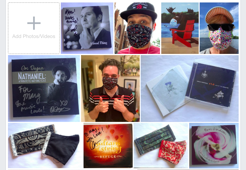 MCamero26153674's tweet photo. Fabulous friends, fantastic artists/musicians, with impeccable taste have traded their artwork/CDs for one of my custom made masks. 
Interested in making a trade? Check out my page and see what I've got to offer: https://t.co/aeUmQ6a1Qi https://t.co/I8uKnRdVX2