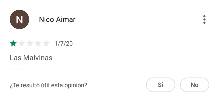 PlayStoreOOC's tweet image. Las Malvinas 😎