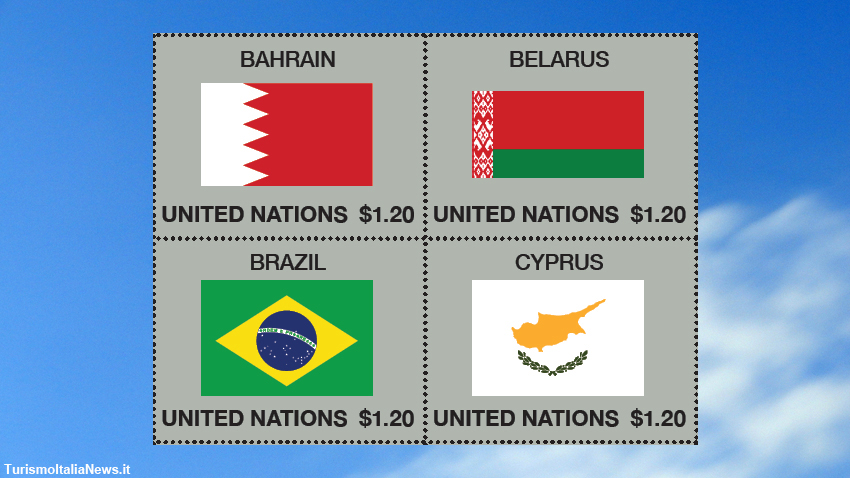 TurismoItaliaNw's tweet photo. Otto nuove bandiere per lβOnu: Bahrein, Bielorussia, Brasile, Cipro, Dominica, Mauritania, Mongolia e Paraguay. Arrivano i nuovi francobolli per New York
Leggi la notizia https://t.co/AiLE7xG2wG
#bandiere #flagseries #francobolli #Onu #Cipro #NewYork #turismo @cyprustourism https://t.co/uWlX5044tU