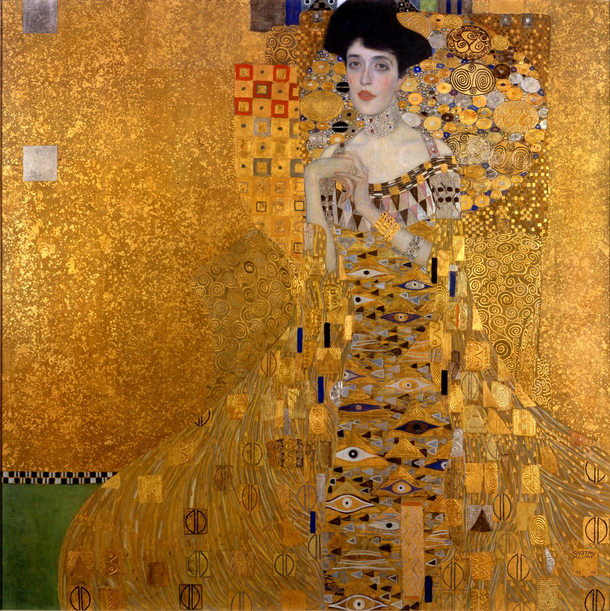 𝐏𝐨𝐫𝐭𝐫𝐚𝐢𝐭 𝐨𝐟 𝐀𝐝𝐞𝐥𝐞 𝐁𝐥𝐨𝐜𝐡-𝐁𝐚𝐮𝐞𝐫 𝐈
Gustav Klimt
1907

@NeueGalerieNY
#iloveart #fineart #followart #oilpaint #galleryart #Klimt #TheLadyinGold #TheWomaninGold #AdeleBlochBauer #artwit #twitart