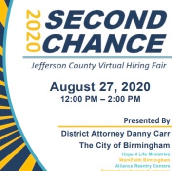 WorkFaithBHM's tweet photo. Attention all Job Seekers!! Are you in need of a Second Chance and a job? Then register for FREE for this Jefferson County Virtual Hiring Fair. For more info click the following link- https://t.co/X3s22oRQIf https://t.co/97yjRGxIWx