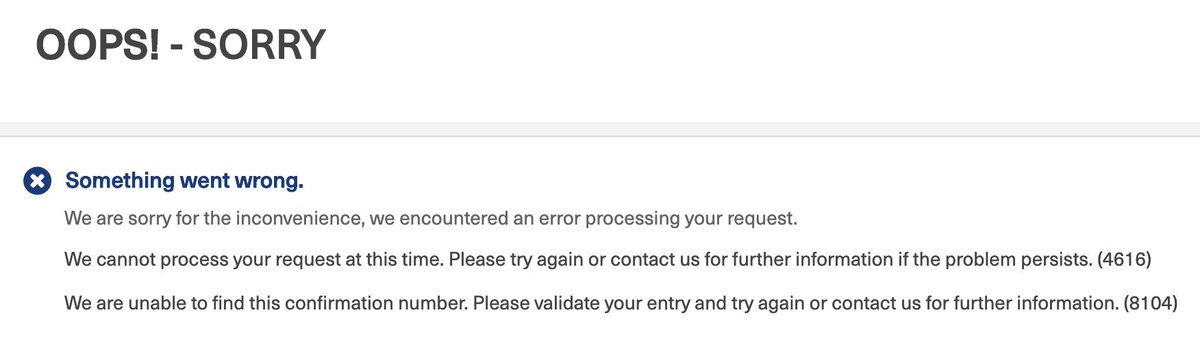 marcosalis00's tweet photo. @Icelandair I've been trying to change my flights for two days now, and all I get is this lousy error message... https://t.co/wo5njjmvLp