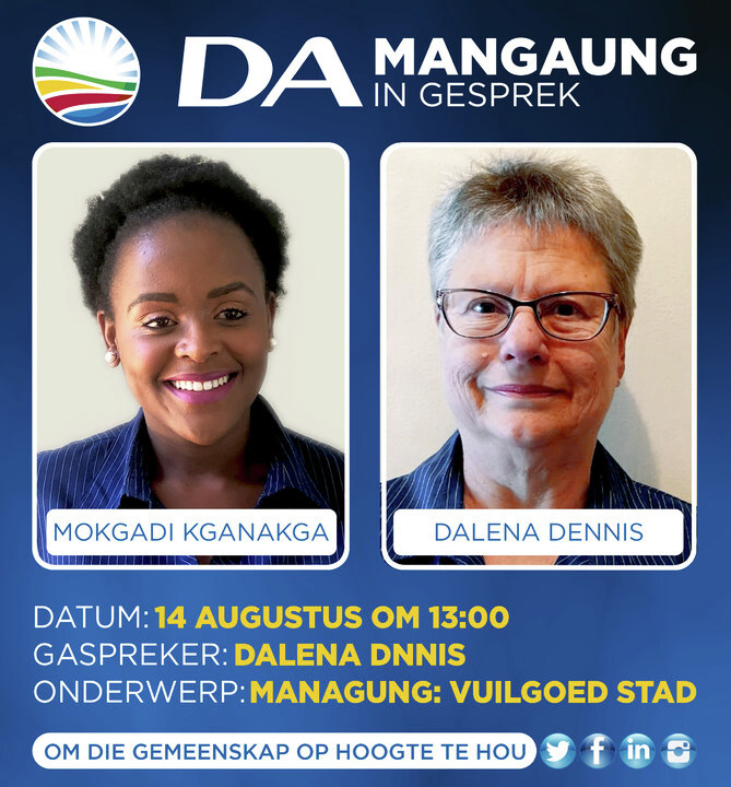 Skakel in om te luister. Dit is 'n moet.... <a href="/DAMangaung/">DA Mangaung</a> (DA Mangaung FACEBOOK blad)