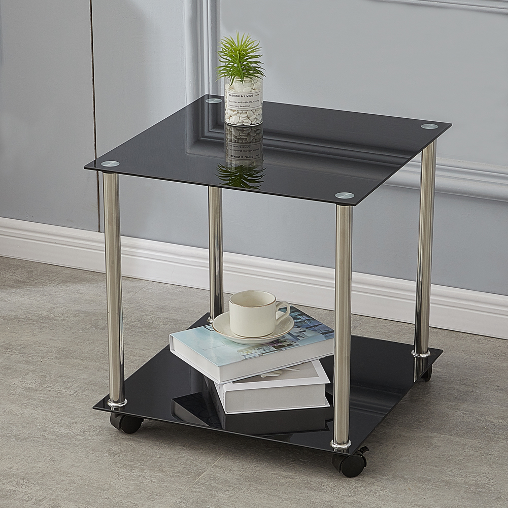 #Affordable &amp; #stylish #temperedglass #table. Adding ever needing  #extrastorage for #smallerspaces.

ofcasa.eu/products/black…

#furnituredesign #furniture #coffeetable #black  #artdeco #house #ideas #sidetable #tvtable #bedroom #bedroomfurniture #reception #salon #stainlessteel