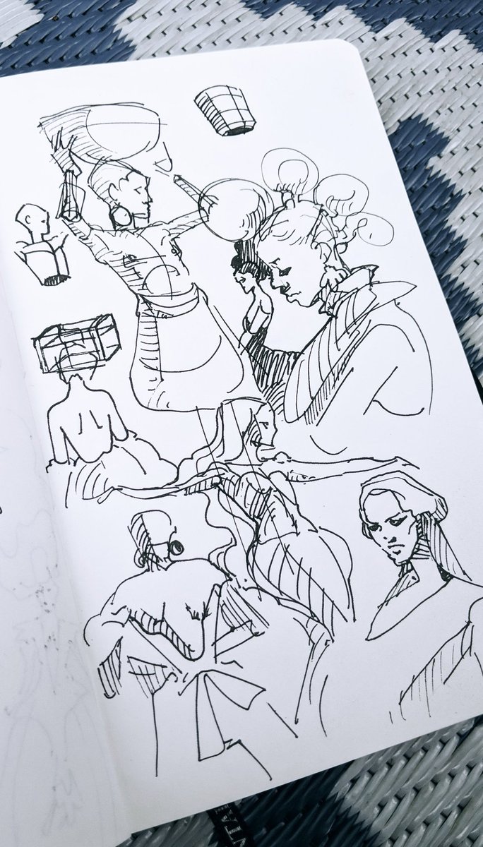 I like messy sketchbooks. I like feeling like I can rip any page out of it, light it on fire and that would feel totally okay.