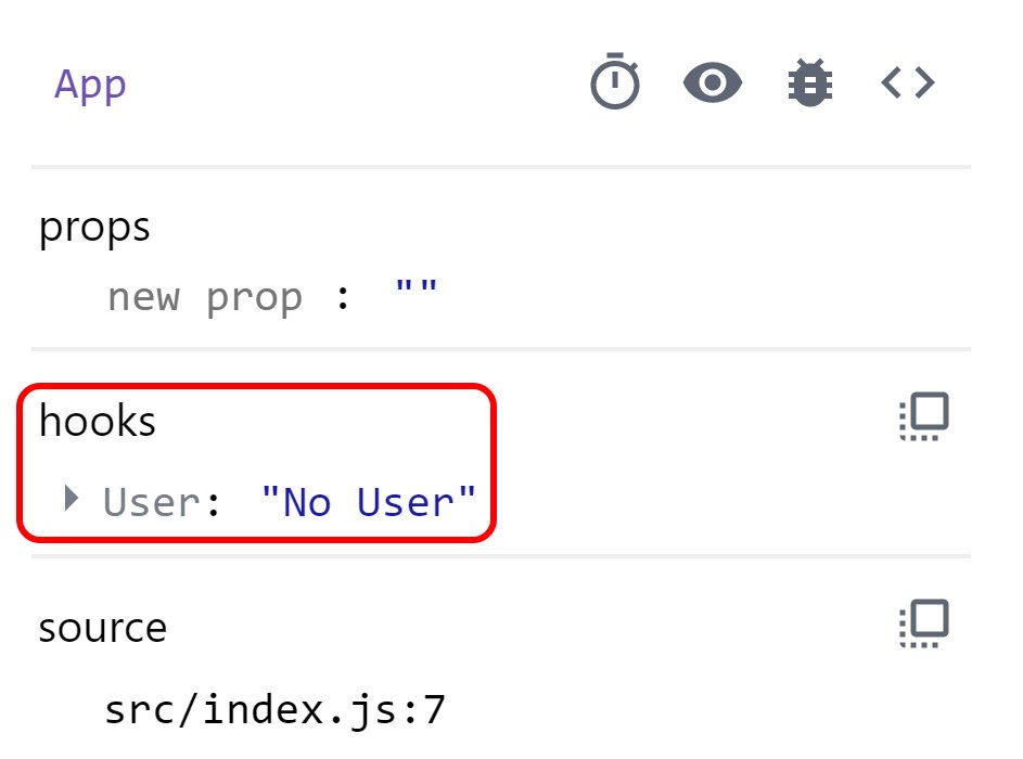 MoazIrfan's tweet photo. React - Custom Hook
See information about your hook use the useDebugValue hook.
This hook will display whatever you pass to it next to the custom hook in the React dev tools making debugging much easier. https://t.co/yYD5fZGyog