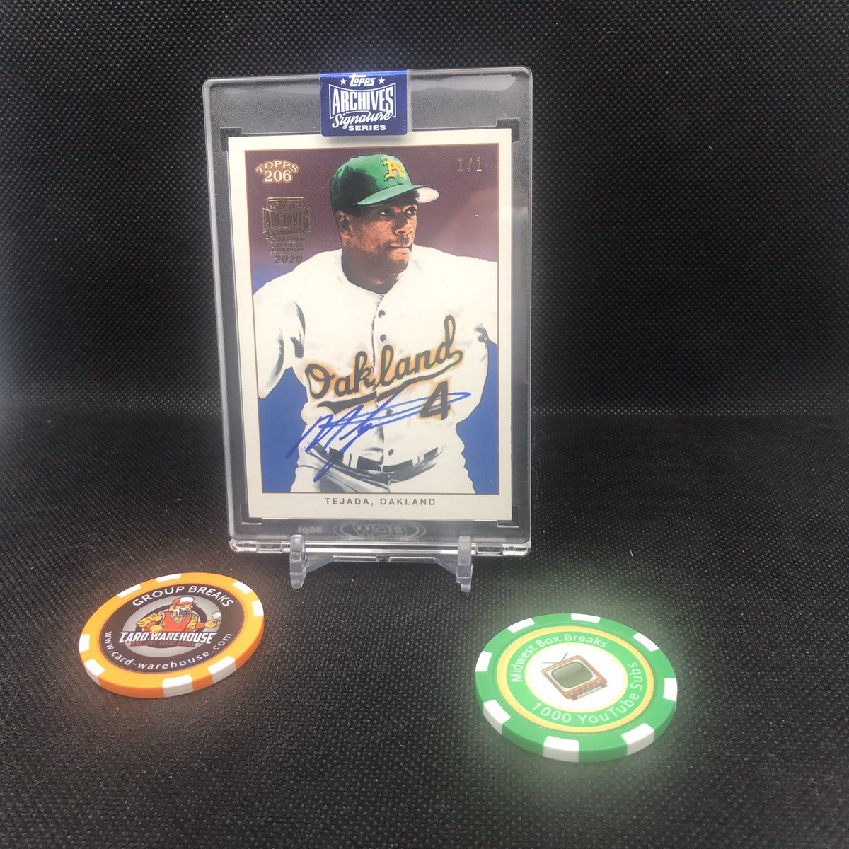 _cardninja's tweet photo. @midwestboxbreak @PhilsPulls 2020 topps archives signatures Miguel Tejada 1/1 $20 BMWT https://t.co/0ny4XHEY1I