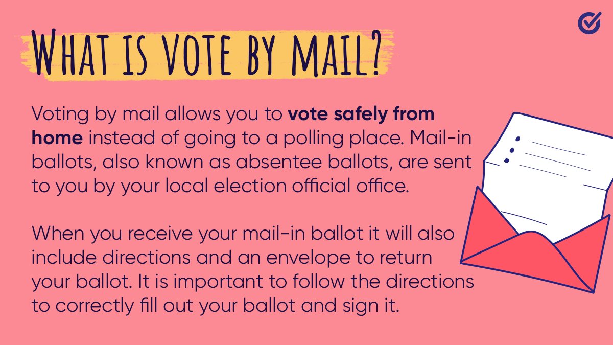 Accessibility and safety are just a few reasons to vote by mail. So, what is it, exactly? (:  @WhenWeAllVote)