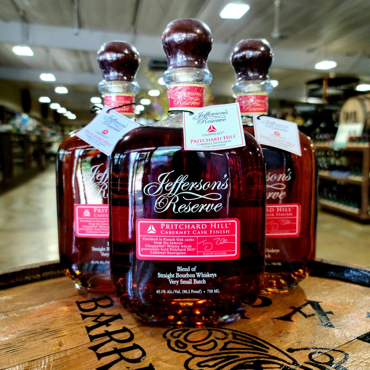 TheBottleShopga's tweet photo. @JeffsBourbon very small batch whiskey finished in @Chappellet_wine Pritchard Hill cabernet sauvignon barrels. #verysmallbatch #pritchardhill #cabernetsauvignon https://t.co/ON6K6sbt72