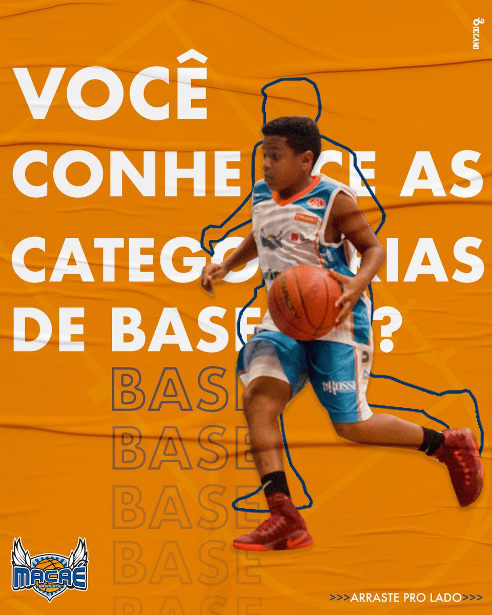 BasqueteMacae's tweet photo. 🏀🏀 Você conhece o nosso projeto Categorias de Base? >>>Arraste pro lado>>> para conhecer! #MacaeBasquete #CategoriasDeBase https://t.co/a7hahSOr7V