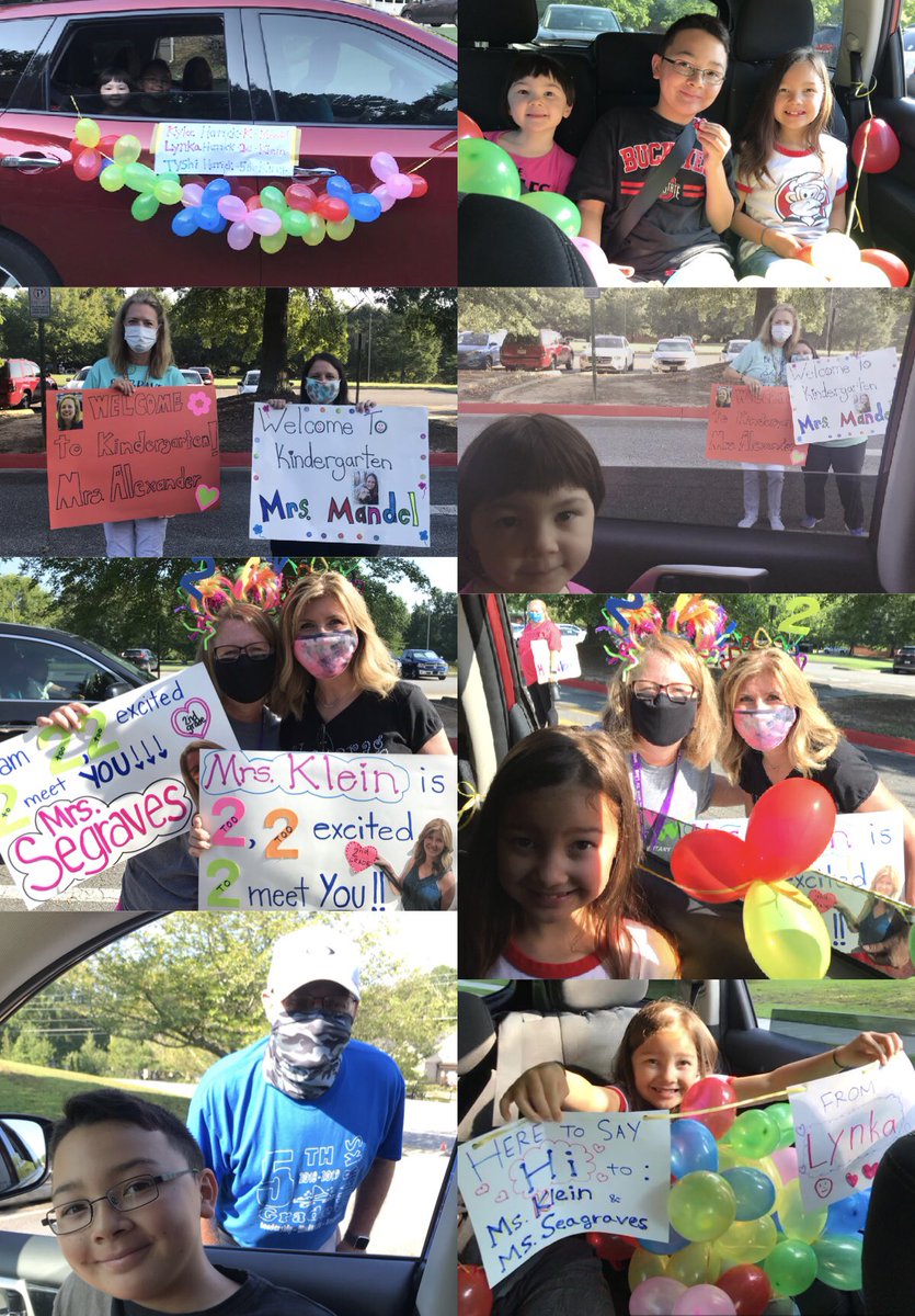 We took the drive-in day to get textbooks/devices seriously. We added a few balloons to the car - the reason? It is our kids’ final year to be in the same school! We should celebrate from the beginning (and share some laughters with teachers)😂 #ShakeragElem