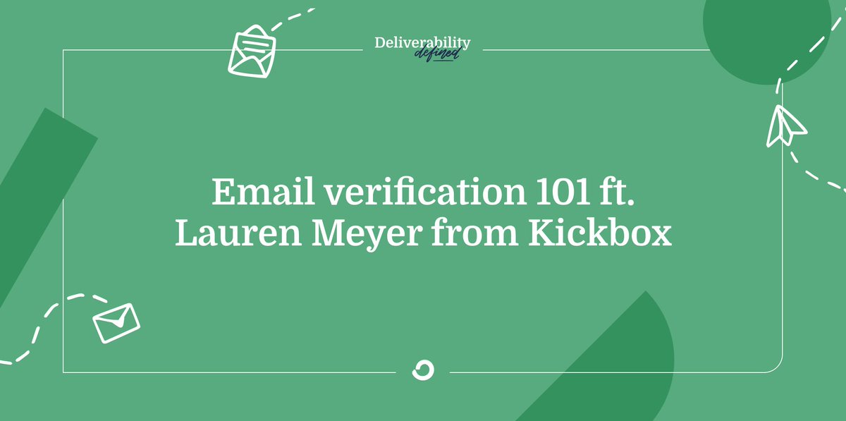 kickbox's tweet image. Was a pleasure being the first guest on @ConvertKit&apos;s new #deliverability podcast. In this episode, we discuss #spamtraps, #listvalidation &amp;amp; some great ideas for keeping your email list healthy (which is essential for deliverability).  Take a listen: share.transistor.fm/s/a493a638