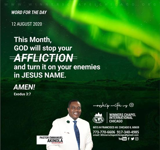 WinnersChicago's tweet photo. FROM THIS MONTH YOU SHALL NOT SEE AFFLICTION AGAIN IN JESUS NAME!
#BreakingLimits 
#IAmAChildofDestiny https://t.co/n3FRs9e8dG