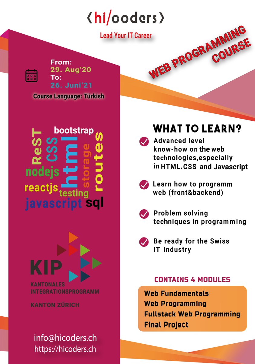 hicoders_ch's tweet image. #IT #Zurich #COURSES