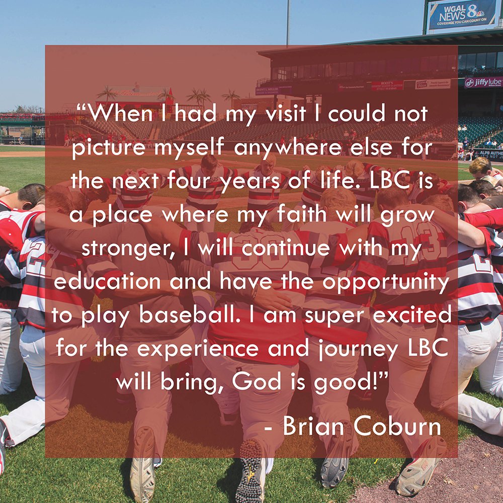 lancasterbible's tweet photo. Charger Nation Wednesday: God is good, indeed! Welcome Brian! And go Chargers! ⚾ #LBCtogether Again #lbcbaseball @lbcathletics https://t.co/XsJVSzncNo