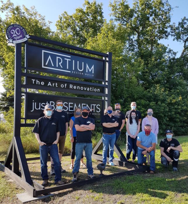 SMILE! Oh wait, we are! 😄
First in-person company meeting in a little while. 

#theartofrenovation #ottawadesignbuild #GreatTeam