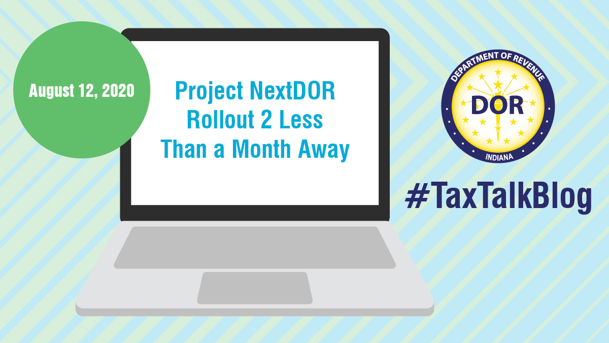 INRevenue's tweet photo. Over the next month, #TaxTalk will be filling you in on Rollout 2 of #ProjectNextDOR. Stay tuned for valuable information and tips to better prepare you for the upcoming launch! Check out the latest blog for the What, Why, When and How of Rollout 2: https://t.co/w8ybI0YmXM https://t.co/WMx6xV0Z4K