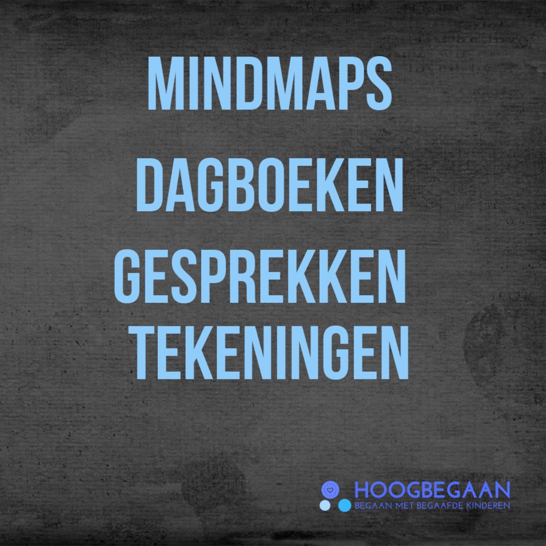 *** Chaos in het hoofdje ***

Met zoveel prikkels om te verwerken, kan er wal eens chaos ontstaan in die kleine hoofden van onze snelle denkers.

Dingen die daarbij kunnen helpen om orde te creëren zijn mindmappen, dagboeken, gesprekken, tekeningen.
Whatever works! Wat voelt goe