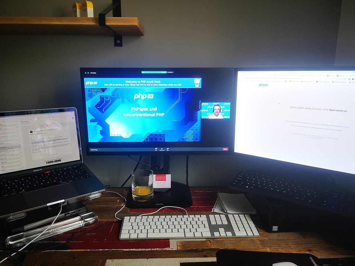 davidcwhitfield's tweet photo. All ready for the virtual @phpsw meet up! Good to hear some familiar voices having not been to the in-person meet up for a while https://t.co/lMNWJ7ul07