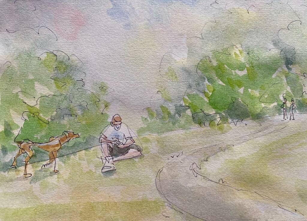 KafuiAvornyo's tweet photo. Pals. #highfell #watercolour #pooch #light #ourcoronadiary #gatesheadraw #walktosee #kankloshop #pen #gesturedrawing #aflao #gh https://t.co/ISXRJoAEla https://t.co/k56LqseAmd