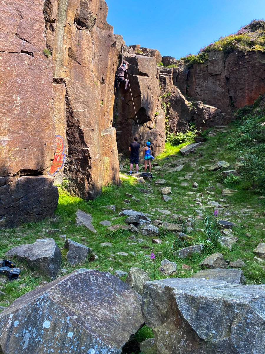 ClimbingPerform's tweet photo. Great day climbing in Lancashire near Bolton today. Great to be back on the crag but definitely felt out of practice. @Womenclimb @travelsandwand1 @nicoledbooth https://t.co/1R7crAolmW