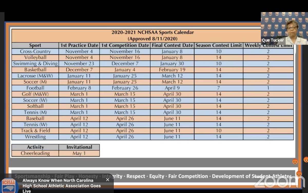 NickStevensHS's tweet image. BREAKING: NCHSAA has released the new calendar for sports. No sports before Nov. 4. Football moved to February. #HSOT