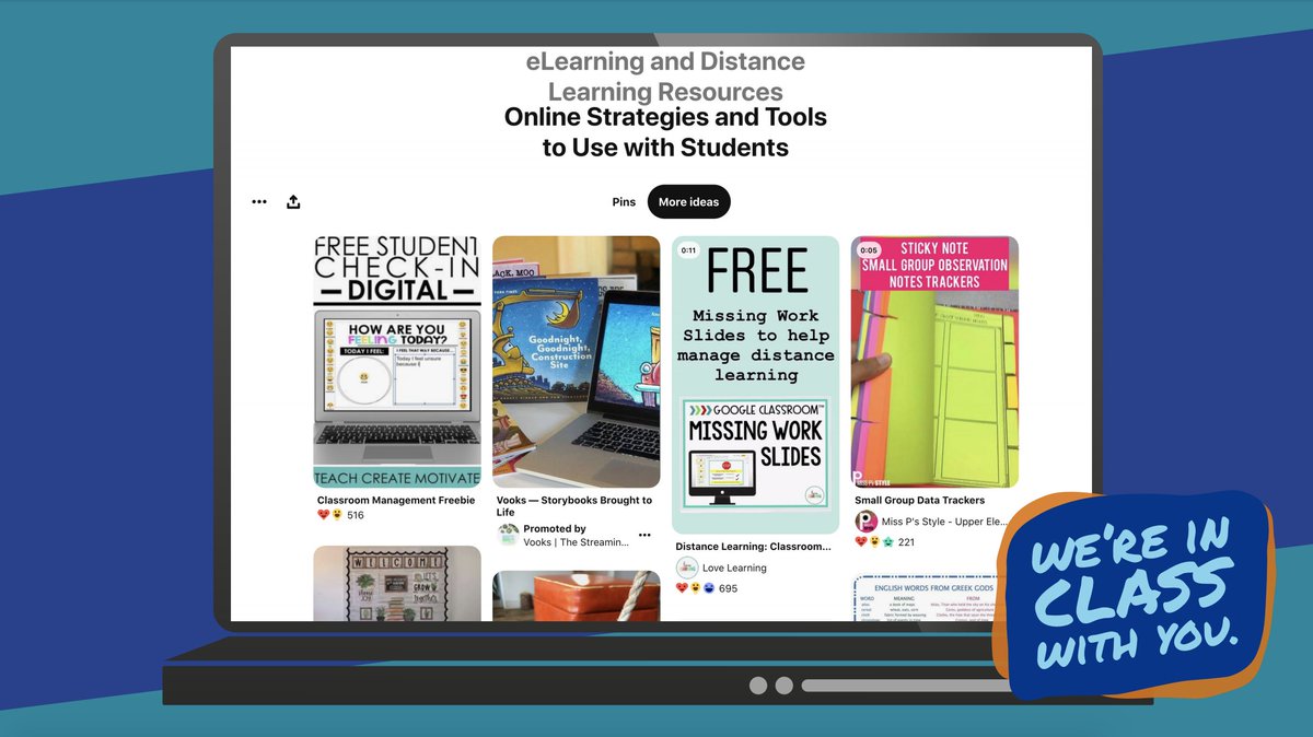 Unsure where to start when it comes to #eLearning this year? We’ve compiled resources covering online strategies and ideas for successful #distancelearning. Check out our Pinterest board: bit.ly/3k2faDl

#OnlineLearning #TeacherResources #LearningHappensEverywhere