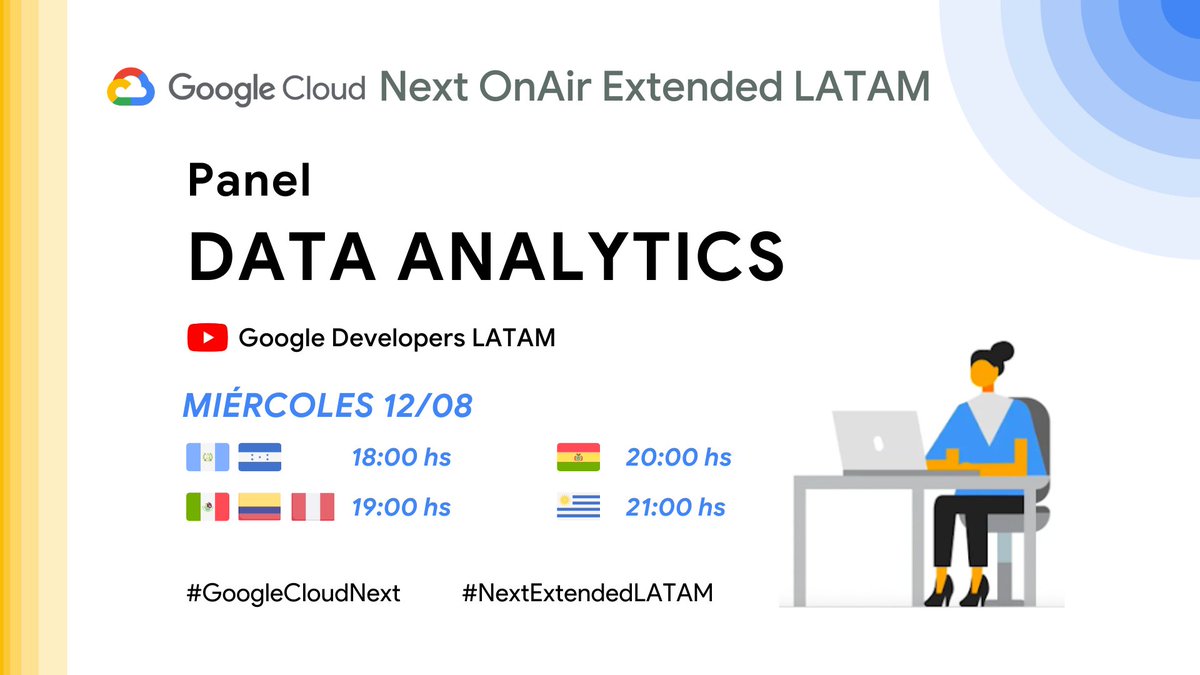 aaronthewarrior's tweet image. Hoy tenemos Panel de discusión en el #NextExtendedLATAM sobre lo nuevo anunciado en #GoogleCloudNext 
Monitor @LuMaidacl 
Invitados expertos de @Google @thewizeline @Globant
No te lo pierdas!!
youtu.be/A4nTA_qSm_s