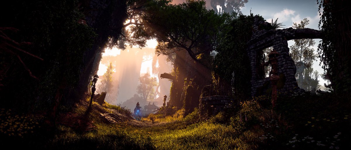oreosbestcookie's tweet photo. #HorizonZeroDawn in game graphics and textures. xCunt can’t make games with such stunning visuals. #PS5 > #HaloInfinite @XcloudTimdog @aarongreenberg and this is a PS4 game. #HorizonForbiddenWest looks much better. https://t.co/TFOI1IACmi