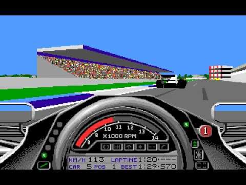 NostalgicoRetro's tweet photo. Uno de mis juegos favoritos de F1 de todos los tiempos, el Grand Prix de MicroProse (1992). Buenos gráficos poligonales en 3D, una física muy conseguida, sensación de velocidad, multitud de opciones, deformación de los coches tras accidentes. Poco más podía pedir. https://t.co/SNQFsXYYxW