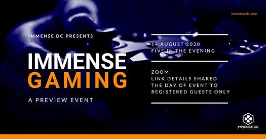 immensedc's tweet photo. Start your Happy Hour on Friday with 

Immense Gaming Virtual Launch Preview

! We're having an evening to learn about esports while infusing a live https://t.co/zlrsxiX1QQ