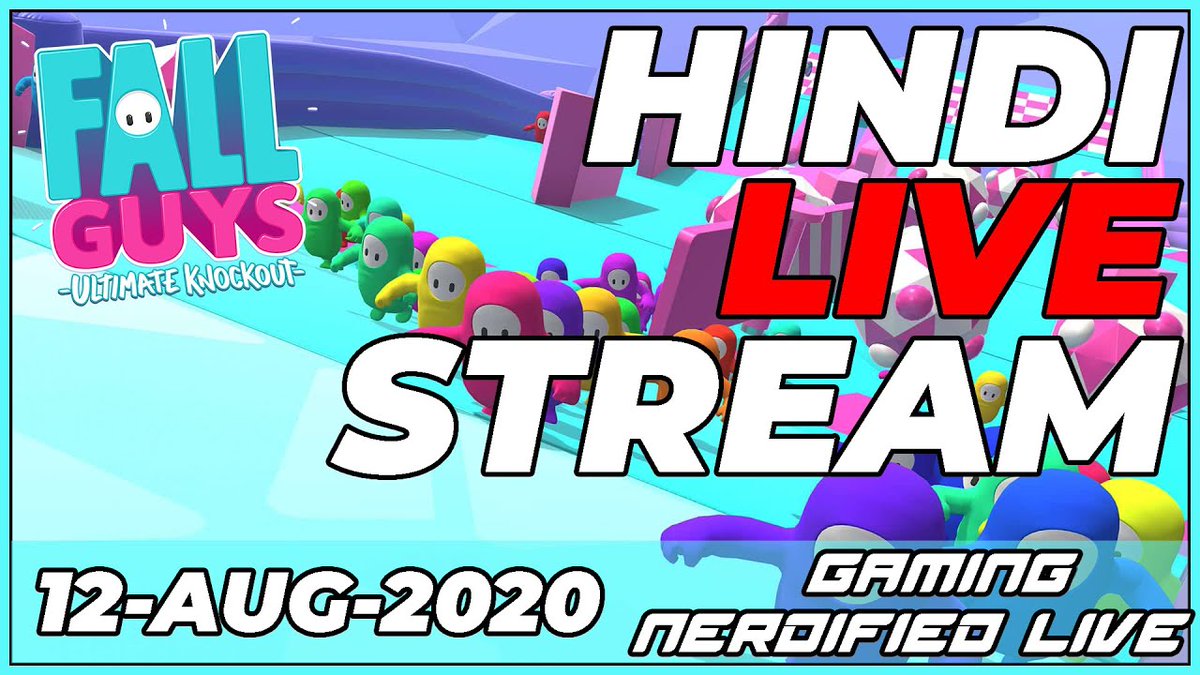 GamingNerdified's tweet photo. Lets Try Fall Guys Ultimate Knockout AGAIN! Hindi Live Stream | 12 Aug 2... https://t.co/v0ctEXEdhY via @YouTube #fallguysbeta #fallguysindia #FallGuys https://t.co/RUNzl8V7qZ