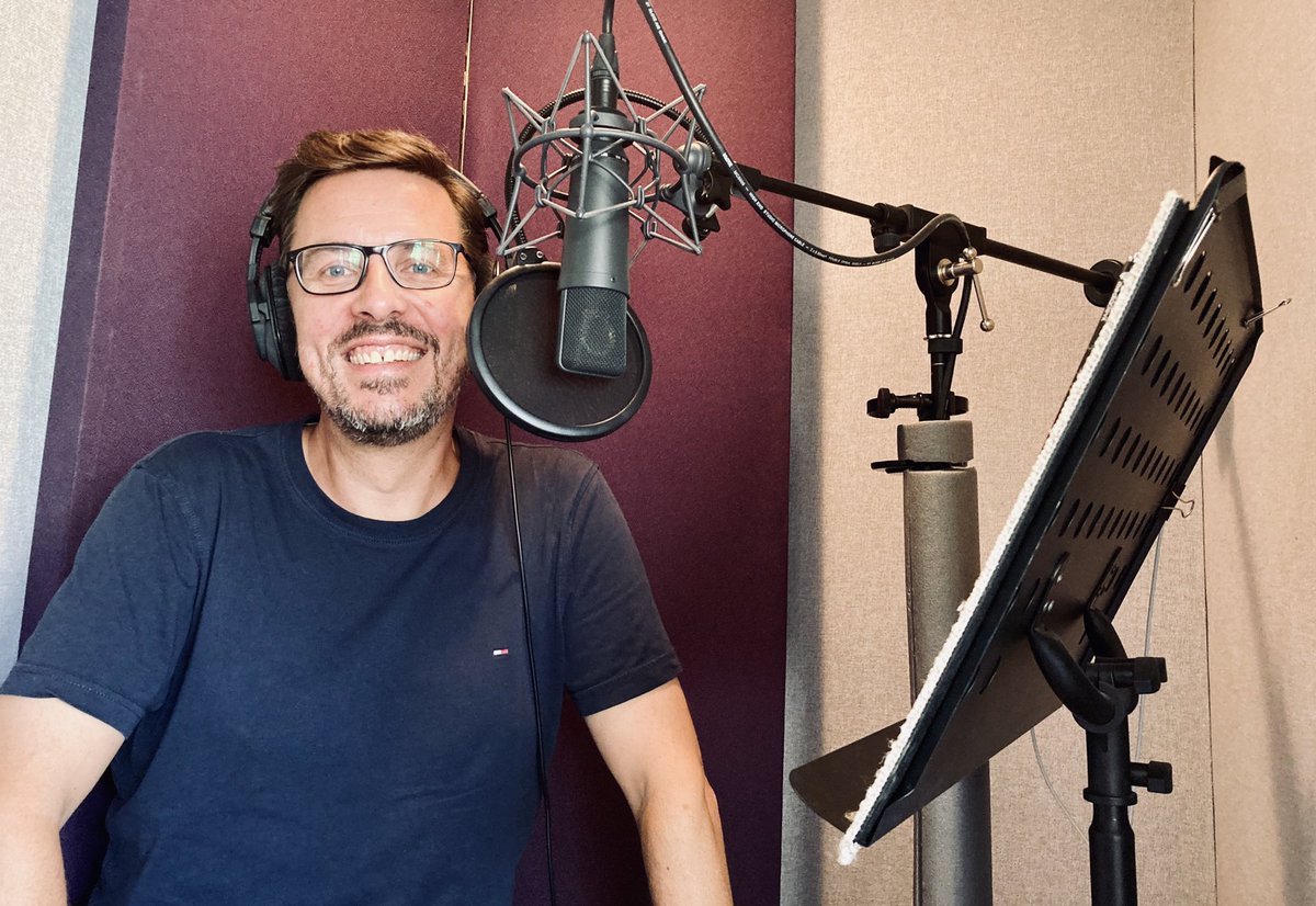 Big day in the studio as <a href="/SimonBeale/">Simon Beale</a> spends a delightful session in the booth with the client directing via Zencastr. It was pretty warm, but the aircon helped!