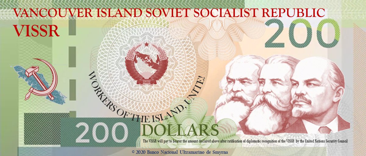 StateDeptSmyrna's tweet photo. A special gift to our friends of the @VISSR_ . Banknote designed by our @_BNUS .  VISSR - @SmyrnaGov  friendship ! https://t.co/dKWWEOgEko
